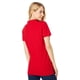 thumbnail image 2 of Polo Tommy Hilfiger liso de manga corta color escarlata para mujer, 2 of 3