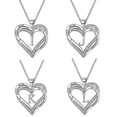 thumbnail image 4 of Collar de cristal con forma de corazón de diseñador de lujo para mujer, colgante de 26 letras, collar con inicial y nombre de pareja, regalo de San Valentín, 4 of 4
