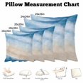 thumbnail image 5 of Throw Pillow Covers, Navy Blue Coastal Decorative Throw Pillow Covers 18x18 Inch, Beach Nautical Seaside Ocean Beige Square Linen Pillow Cases for Couch/Living Room/Sofa, 5 of 9