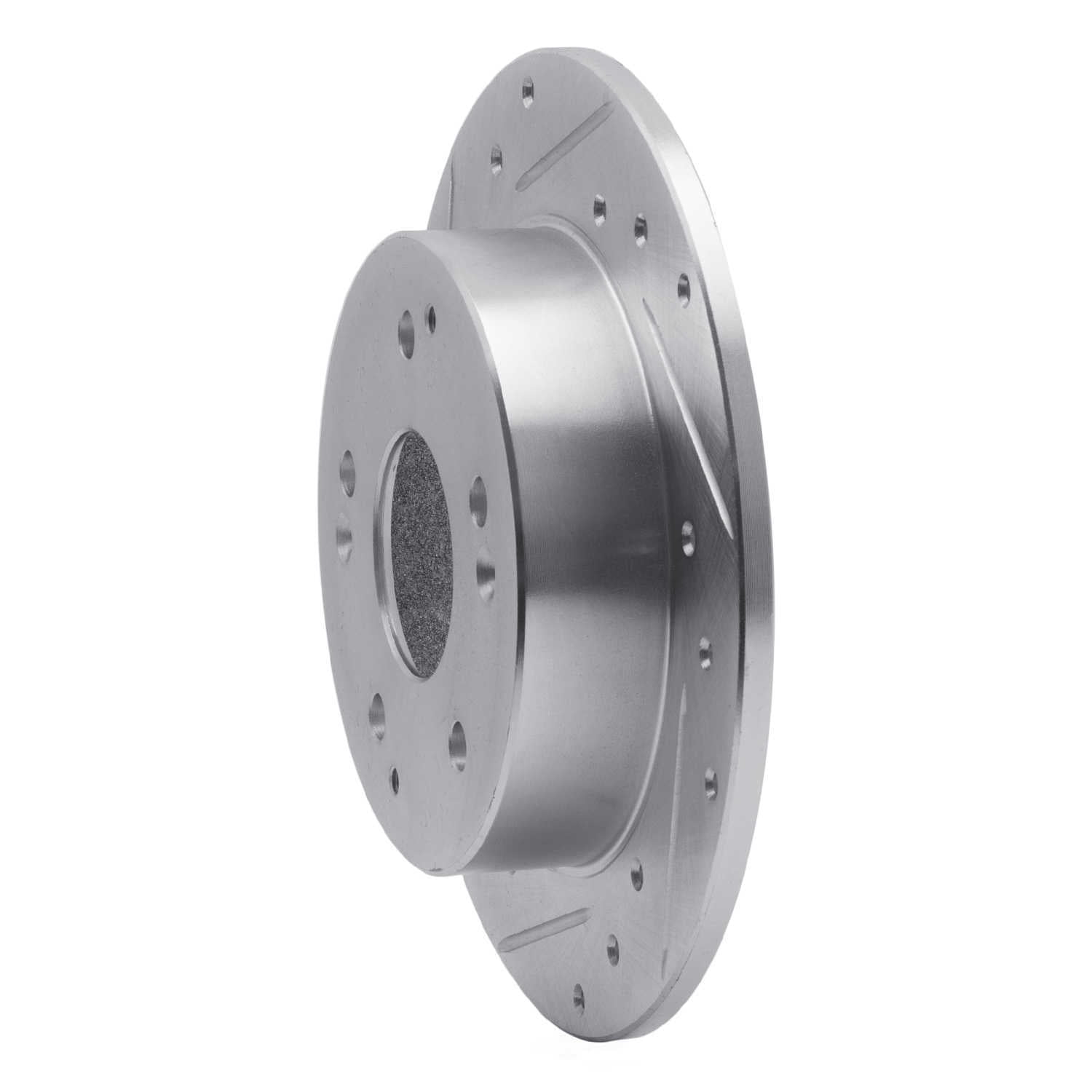 Dynamic Friction Company 631-59026L DFC Brake Rotor - Drilled And Slotted - Silver