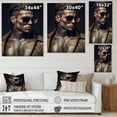 thumbnail image 4 of Designart Fashion Muscular Man With Sun Glasses V Canvas Wall Art, 4 of 5