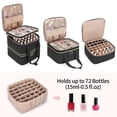 thumbnail image 4 of Organizador de esmaltes de uñas Yarwo, 72 botellas, 25 x 26 x 26 cm, color negro, 4 of 8