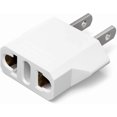 thumbnail image 1 of Adaptador de enchufe Unidapt de EU a EE. UU. para viaje, 1 unidad, blanco, 1 of 8