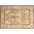 thumbnail image 1 of Ahgly Company Indoor Rectangle Traditional Brown Gold Persian Area Rugs, 7' x 10', 1 of 6