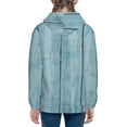 thumbnail image 6 of Pofeuu Turquoise Wooden1 Print Teenage Zipper Hoodie Sweatshirts Hooded Casual Jackets With Pocket For Boys Girls-Medium, 6 of 6
