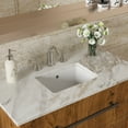 thumbnail image 2 of 18"x12" White Ceramic Rectangular Undermount with Overflow, 2 of 7