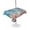 Sky Blue, variant on Outdoor Tablecloth with Umbrella Hole for Patio/Picnic/Party, Blue Turtle Coastal Waterproof Table Cloth Rectangle Table Cover Washable, Nautical Summer Beach Coral Octopus Jellyfish (52"x 70")