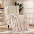 thumbnail image 6 of U by Bedsure Crystal Pink Fleece Twin Blanket for Couch - Super Soft Cozy Blankets for Women, Girls, 60x80 inches, 6 of 6