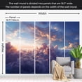 thumbnail image 3 of Clouds Wallpaper Wall Mural - The Sun in Hiding, 3 of 5