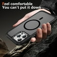 thumbnail image 5 of Dteck for iPhone 13 Pro Max Case with Magnetic, Compatible with MagSafe, Military Drop Protection Slim Translucent Matte Shockproof with Anti-Fingerprint Phone Case,Black, 5 of 8