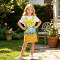 thumbnail image 2 of XAOFW Kids Girls Summer Dresses Sleeveless Ice Cream Printed Overalls Dress With Pocket Casual Suspender Dresses For Everyday Wear Soft Sundress 10-11 Years, 2 of 7