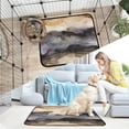thumbnail image 7 of Qxltty Dark Brown Marble Cat litter Pads Pet Set of 2 Diaper Mats Center Anti-leakage Layer Absorbent Soft and Comfortable, 7 of 7