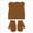 A6-Brick Red, variant on 6-36 Months Kids Winter Knit Hat and Mitten Set, Cute Bear Ear Beanie for Boys Girls