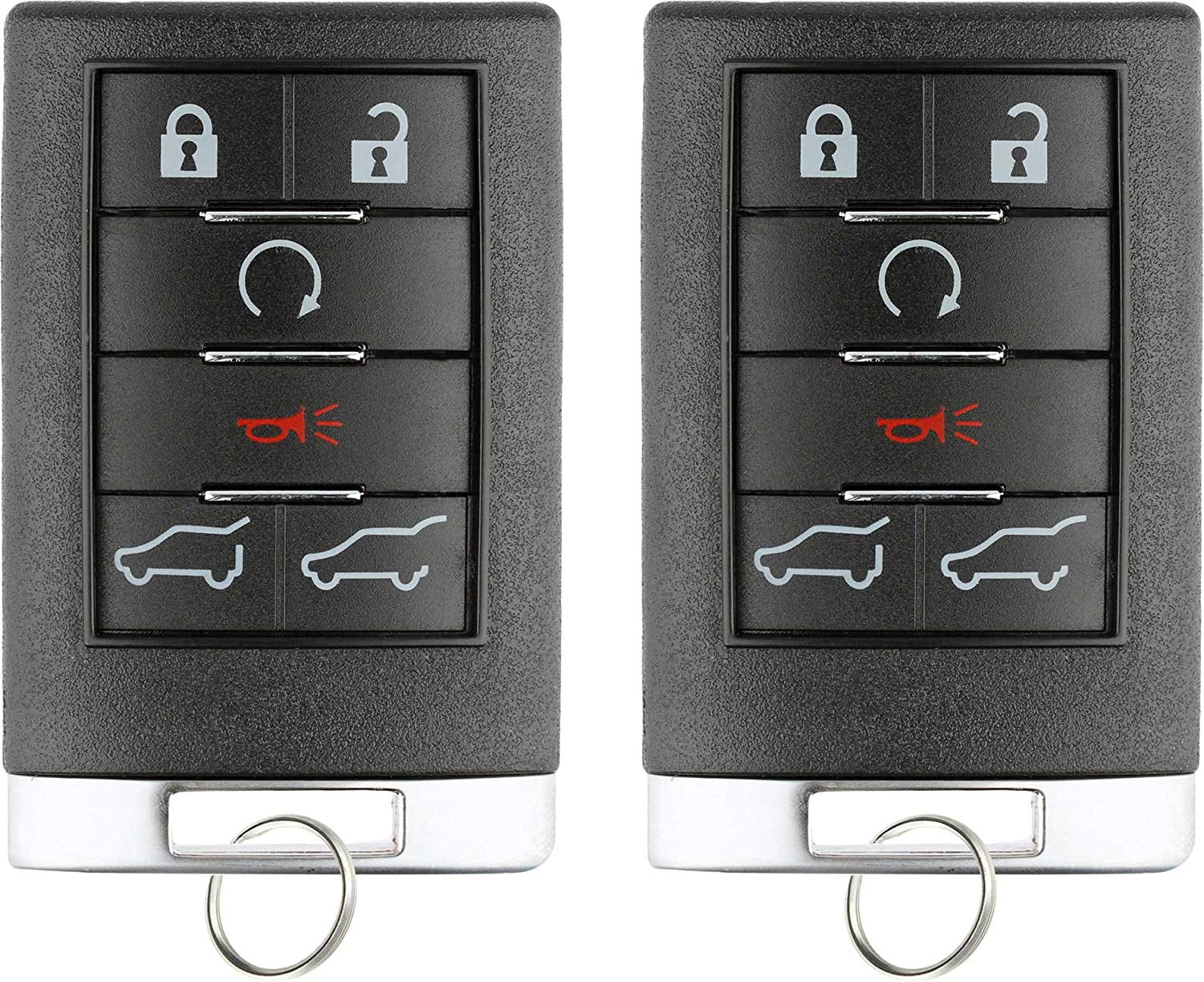 New Replacement for Cadillac Escalade Keyless Entry Remote OUC6000066 2 Pack