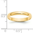 thumbnail image 3 of 14K Yellow Gold 3mm Light Weight Half Round Band Size 4.5, 3 of 3