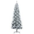 thumbnail image 1 of 6' x 30" Flocked White Pine Tree 554Tip, 1 of 1