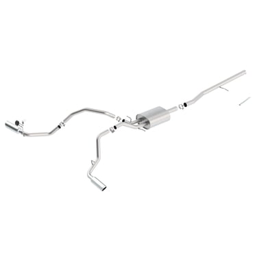 Borla 14 Silv/Sierra 1500 C/B Touring Exh/2.75in in muff 2.25inout 4inTIp SS Rear Exit