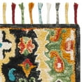 thumbnail image 4 of SAFAVIEH Blossom Signe Southwestern Wool Fringed Area Rug, Charcoal/Gold, 4' x 6', 4 of 5