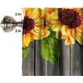 thumbnail image 6 of Rustic Sunflower Curtain Valance, Old Wooden Door with Planks Rustic Country Life Windows Curtain Valance for Kitchen Bedroom Bathroom Decor with Rod Pocket, One Panel 54X18 Inches, 6 of 6