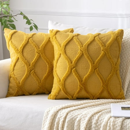 

MIULEE Taupe Decorative Throw Pillow Covers 16x16 Inch Set of 2 Soft Plush Faux Wool Couch Pillow Covers Farmhouse Throw Pillows for Couch Bed Sofa Living Room