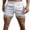 a-White356, variant on Mens Relaxed Fit Casual Gym Shorts With Elastic Waist Drawstring Rainbow Trimmed Hem Side Pockets For Workout Training Daily Wear Stylish Shorts