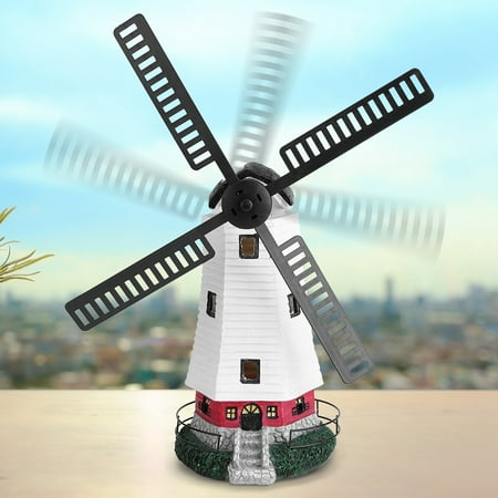 Solar Light Ornaments Ymiko Windmill Light, Solar Powered LED Windmill Light Lamp for Outdoor Garden Landscape Decor Ornament, Solar Patio Light ()