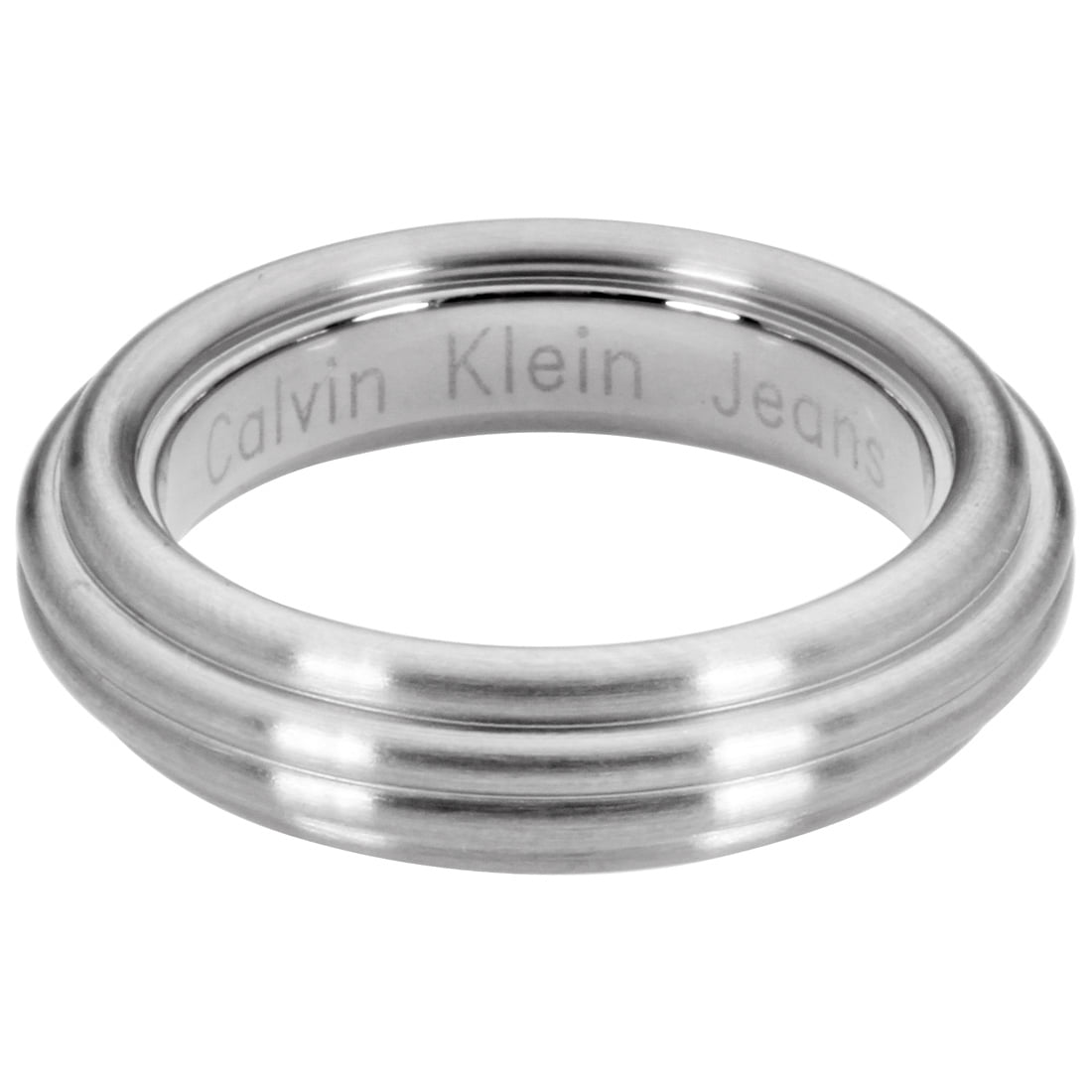 Calvin Jeans Silver Ring Klein Jewelry Waves KJ17AR010209
