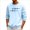 Sky Blue, variant on Don't Quit Print Sweatshirt for Men, Crew Neck Long Sleeve Casual Jumper Soft Pullover Tops, Lightweight Breathable Sweatshirts, Ribbed Cuffs & Hem, Regular Fit for Daily Gym & Casual Wear