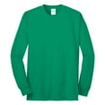 thumbnail image 5 of Mens Long Sleeve Core Blend Cotton/Polyester Tee Kelly 4X-Large, 5 of 6