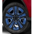 17" Set of 4 Hubcaps Wheel Rims Cover for 2013-2018 Toyota Rav4 Compatible with Steel Wheels Snap on Installation(17-inch,Black Lacquer& Blue Lacquer)