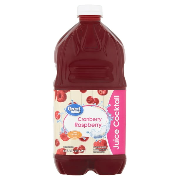 Great Value Cranberry Raspberry Juice Cocktail, 64 fl oz