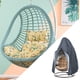 thumbnail image 5 of Toystoory Cubierta colgante para silla de huevo, para Patio exterior, silla columpio, resistente al agua, a prueba de rayos UV, a prueba de polvo, cubierta Cubiertas para muebles de jardín Gris Toystoory HA001739-02, 5 of 6