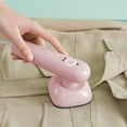thumbnail image 1 of Mini Handheld Steamer  Portable Garment Wrinkle Remover  Adjustable 2 Levels Lemperature Steamer for Clothes  Mini Size  Fast Heating  for Travel and Home Use  Light Pink, 1 of 10