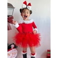 thumbnail image 3 of Bmnmsl Baby Girl 2Pcs Christmas Off Shoulder Long Sleeve Tulle Dress Headband Set, 3 of 6