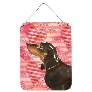Black and Tan Dachshund Love Wall or Door Hanging Prints