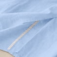 thumbnail image 4 of ZGRBOU Cotton Linen Maxi Skirts for Women with Pockets High Waist A-Line Split Midi Long Skirt Casual Beach Party Holiday Skirt, 4 of 7