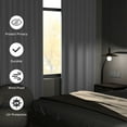 thumbnail image 7 of XUEYU Blackout Curtains, Full Light Blocking Curtains for Bedroom, Window Curtain for Living Room 52 x 96 inch Grommet, Energy Efficient Curtains for Living Room Window(2 Panels,White), 7 of 7