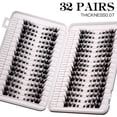 thumbnail image 3 of Pestañas individuales BERSHNOR Cat Eye Wispy 8-16 mm 256 racimos, 3 of 6