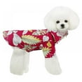 thumbnail image 4 of Hawaiian Dog Shirts Aloha Dog Shirt Pet Summer Cool Summer Flower Pineapple Shirt for Small to Medium Puppy Dog Cat 2Pack, 4 of 10