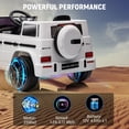 thumbnail image 5 of 2025 New Kids 12V Ride On Car, Licensed Mercedes G63 Kids Car w/Wheels Suspension, Remote Control, Safety Lock, LED Light, Music Battery Powered Electric Car for Kids, 5 of 6