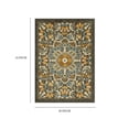 Mainstays Bright Medallion Rust Multicolor Indoor Accent Rug 1'8 x 2'10 ...