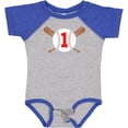 thumbnail image 3 of Inktastic First Birthday Weathered Baseball Design with Bats Boys or Girls Baby Bodysuit, 3 of 5