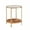 Gold, variant on Gexpusm 20" Round Glass Side Tables,Soild Wood,Double Layer, Modern, Metal Frame,Black