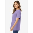 thumbnail image 3 of Woman Within Plus Size Perfect Short-Sleeve Crewneck Tee (Petite Available), 3 of 6