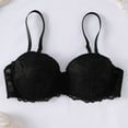 thumbnail image 6 of Women's Balconette Lace Bra, Lightly Padded Comfortable Brassieres, Full Cup Underwire Support Bralette, 6 of 7