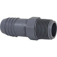 1 Pc, Boshart Industries 3/4 In. Mpt In. X 1 In. D Insert Polypropylene Reducing Male Adapter 1 Pk