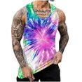 thumbnail image 2 of ALLLIST Men's Tank Tops Summer Sleeveless Pullover Casual Tie Dye Underwear for Men Size S-4XL, 2 of 5