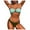 Green, variant on Women Strapless Bandeau Bikini Set Knot Two Piece Swimsuit Side Tie Cheeky Bathing Suits Red, M