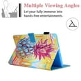 thumbnail image 4 of Allytech Galaxy Tab A7 10.4" Case 2020 SM-T500 T505 T507, Premium PU Leather Slim Fit Shockproof Multiple Viewing Angles Stand Flip Cover for Samsung Galaxy Tab A7 10.4-inch, Pineapple, 4 of 6