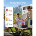 thumbnail image 2 of KFFKFF 12 Volt Refrigerator, 42.3 QT/ 40L Car Fridge, Portable Ultra-Light EPP Freezer, APP Control Electric Compressor, 12V/24V DC, 14℉ to 50℉, 2 of 9